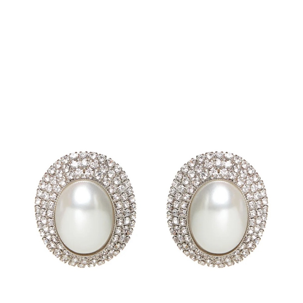 Alessandra Rich Embellished Clip-On Earrings